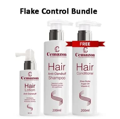 Cemazon Anti Dandruff Shampoo + Anti Dandruff Lotion + Conditioner Free